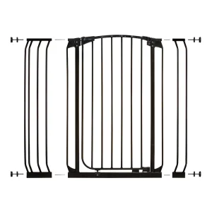 Chelsea Xtra-Tall Gate & Extension Set (1 Gate 2 Extensions) Black