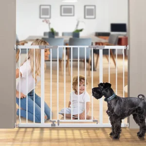 Ava Xtra-wide Hallway Gate - White