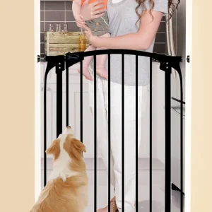 Chelsea Tall Swing Closed Security Gate 1M High - Black
