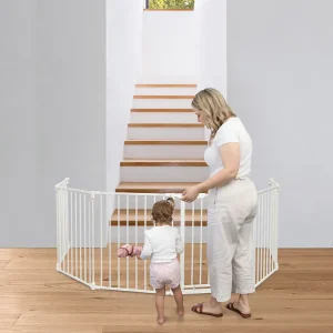 Discovery 6 Converta Play Yard Gate White