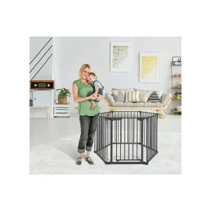 Little Chicks - Oxford 3-in-1 Metal Play Yard Charcoal